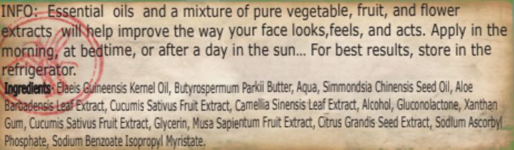 Cucumber Face Cream