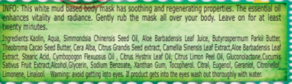 Green Tea Body Mask