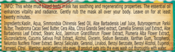Jasmine Body Mask