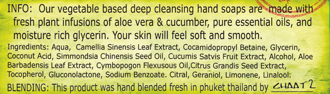 Lemongrass Liquid Hand Soap