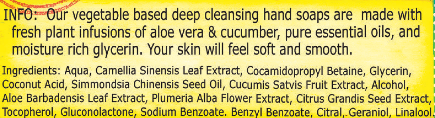 Frangipani Liquid Hand Soap