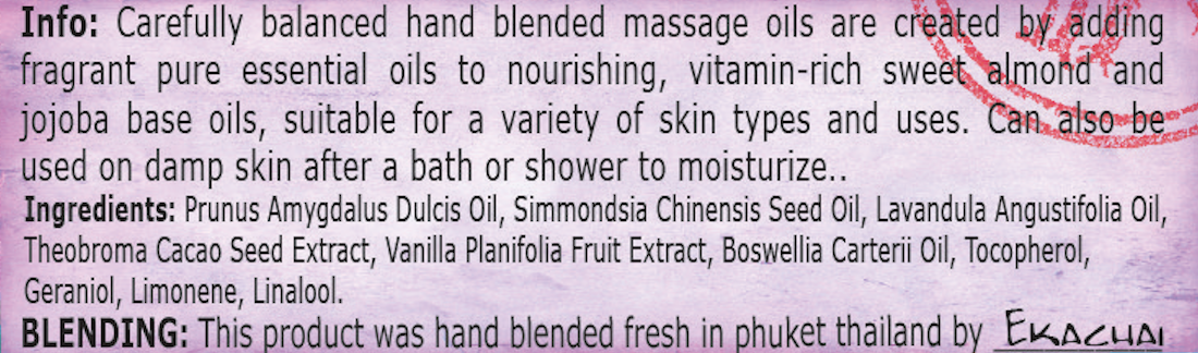 Relaxing Massage Oil