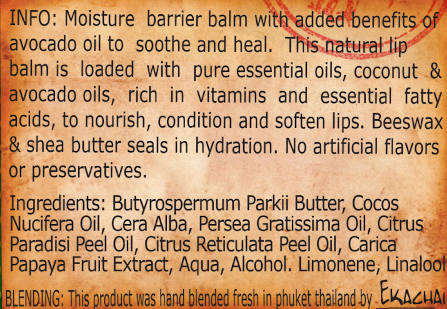 Pink Grapefruit and Papaya Lip Balm