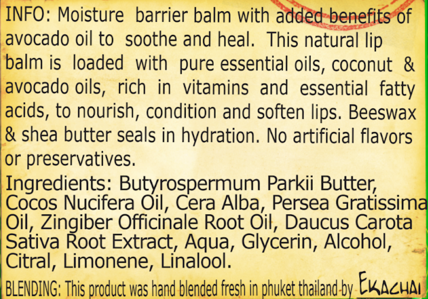 Carrot and Ginger Lip Balm