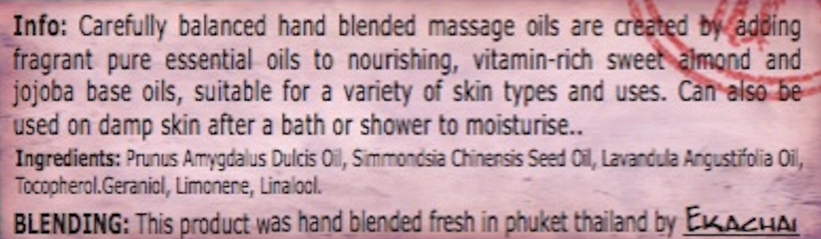 Lavender Massage Oil