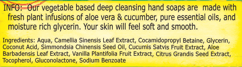 Vanilla Liquid Hand Soap