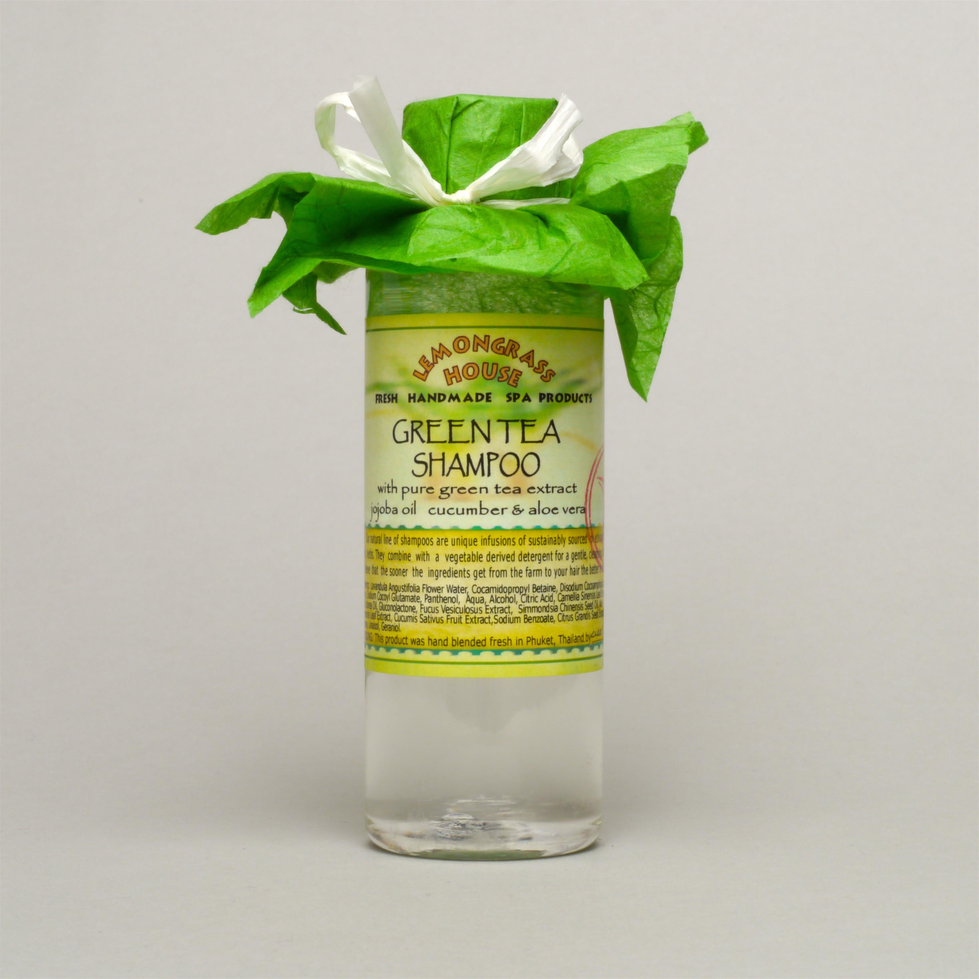 Green Tea Scented Natural Shampoo From Lemongrass House UK