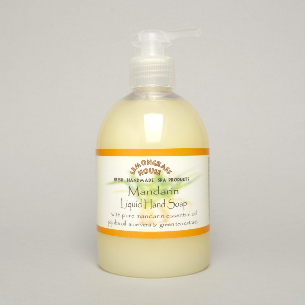 Mandarin Scented Liquid Hand Soap From Lemongrass House Uk 9642