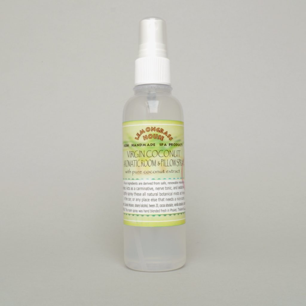 Virgin Coconut Scented Room and Pillow Spray From Lemongrass House UK